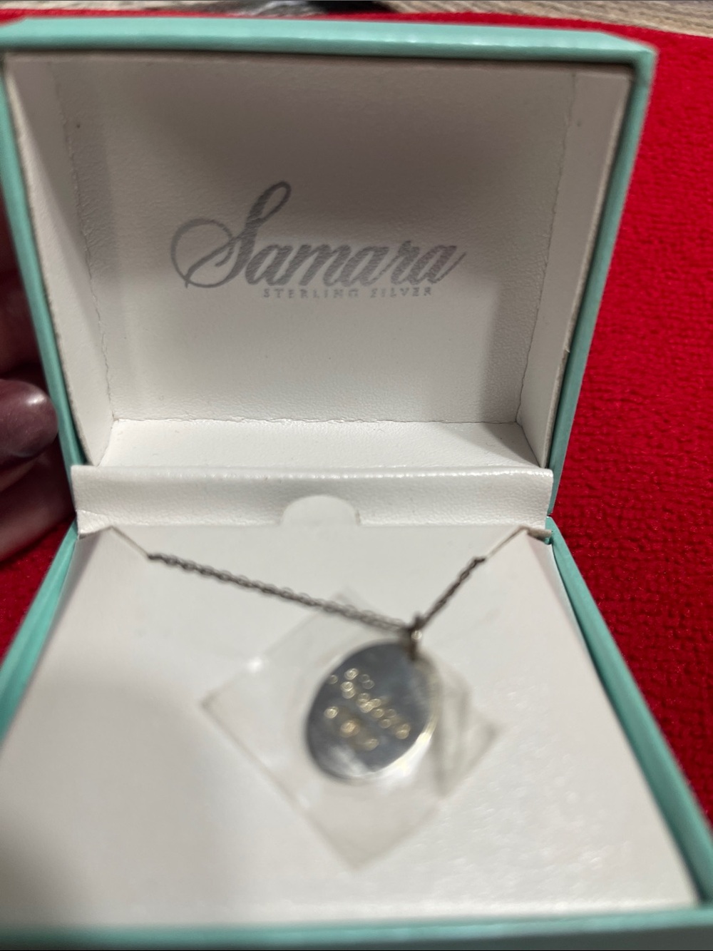 Samara Women’s Sterling Silver Sister Pendant Necklace Gift Box